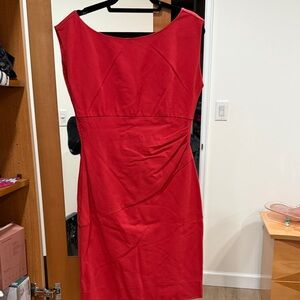 Elegant Red Sleeveless Dress